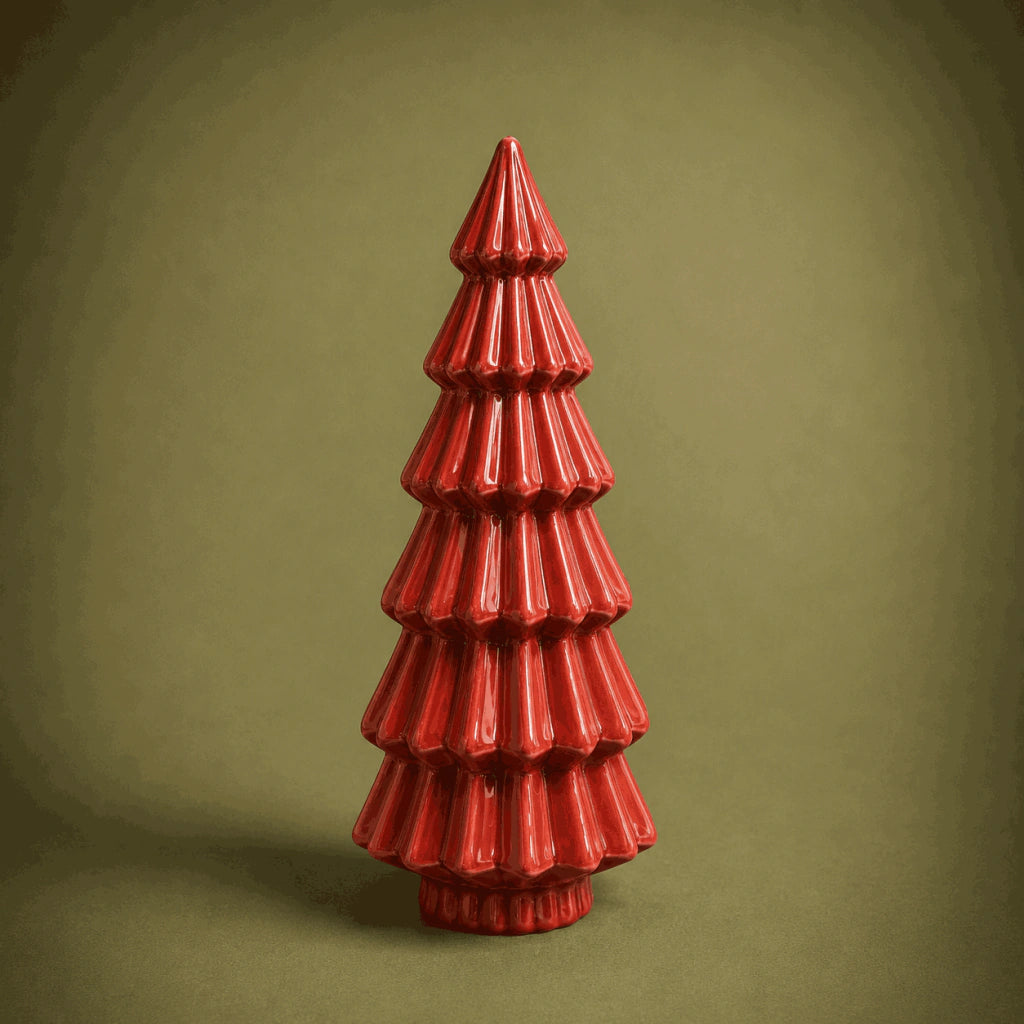 Ceramic Christmas Tree Carmine 21.4cm (Pre-order 2026)
