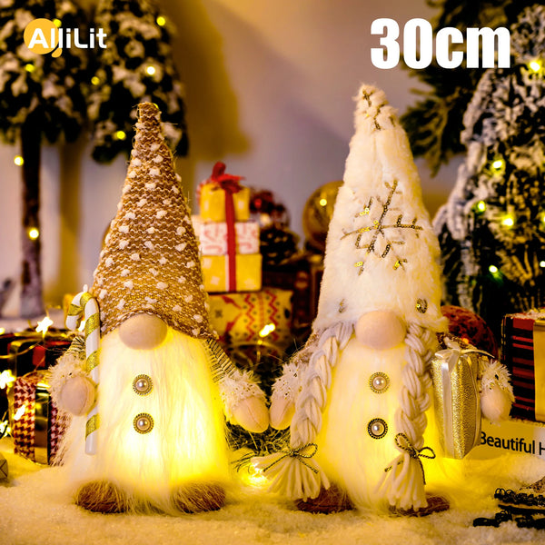 Light-Up Christmas Gnome - 30 cm Faceless Nordic Gnome