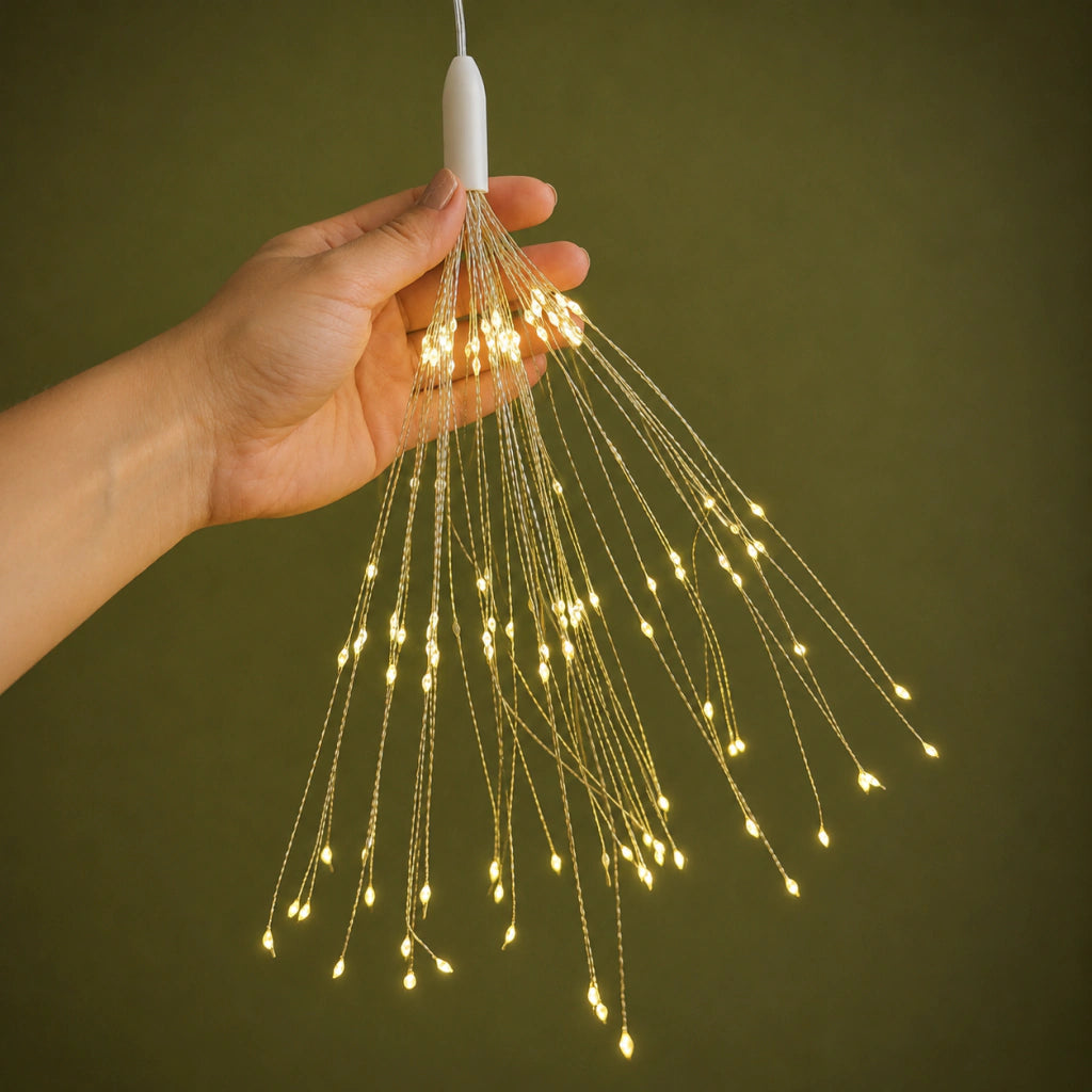 Warm White Firework String Lights 120 LEDs Set of 5 8 Modes (Pre-order 2026)