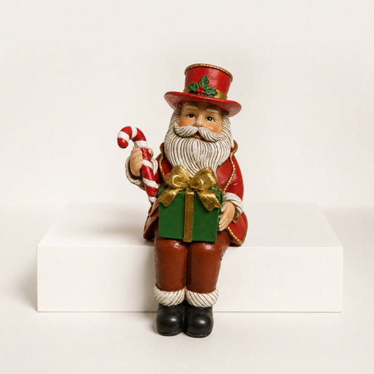 Resin Santa Claus 16cm Red and Green (Pre-order 2026)