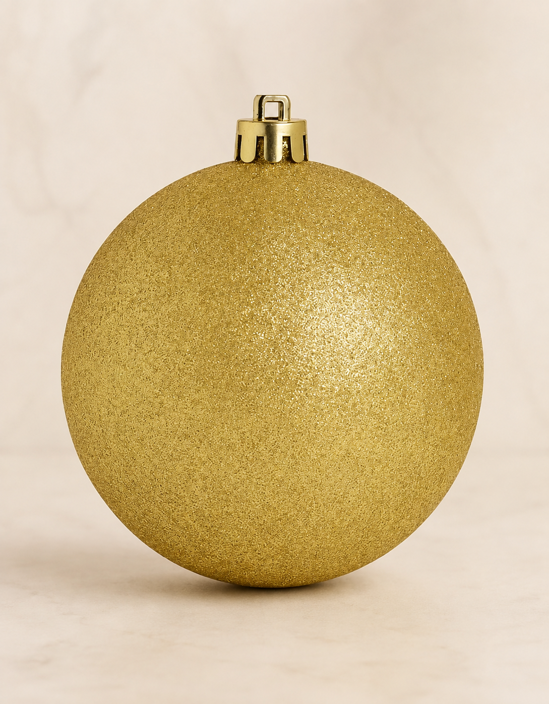 Gold Glitter Christmas Ornament 15cm