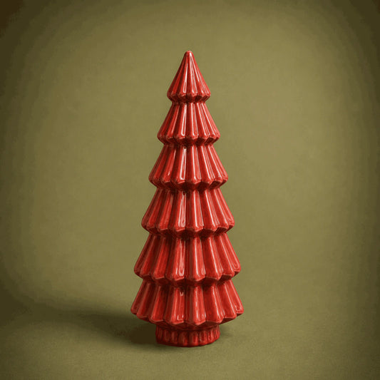 Ceramic Christmas Tree Carmine 21.4cm (Pre-order 2026)