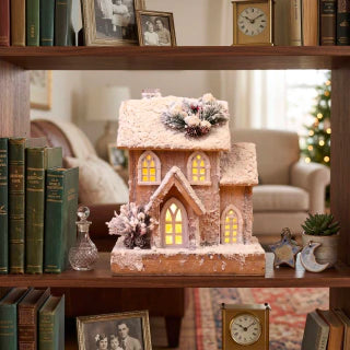 Battery-Operated LED Christmas House 32cm
