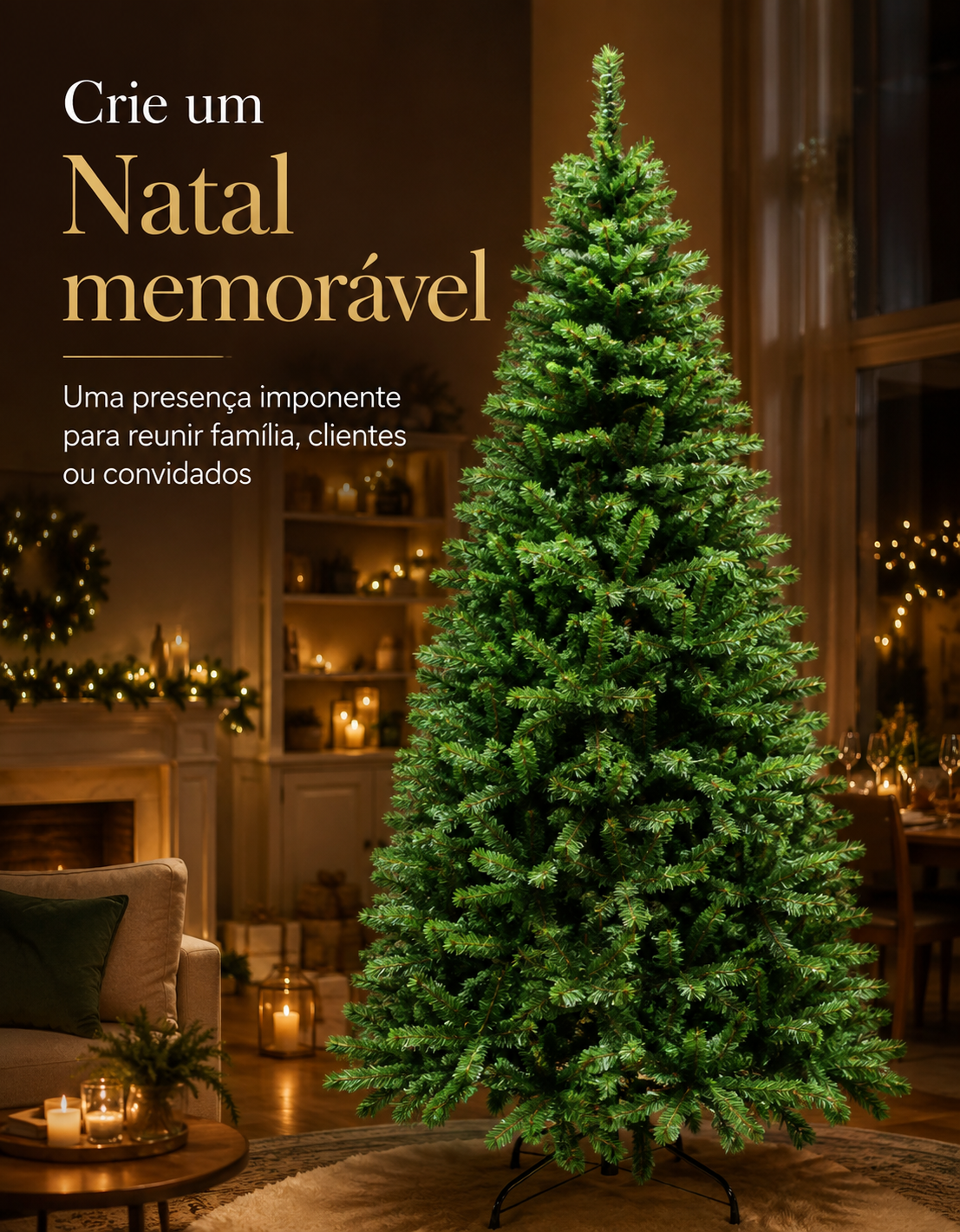 Montreal Traditional Christmas Tree 2.10m 928 Tips Green