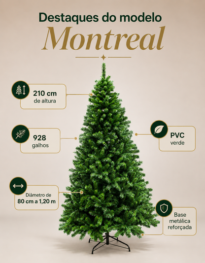 Montreal Traditional Christmas Tree 2.10m 928 Tips Green