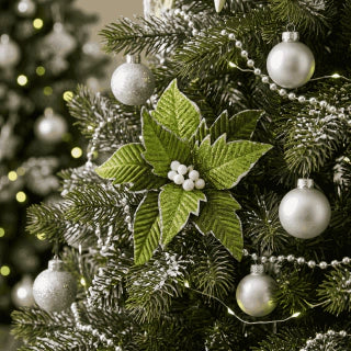 Green Christmas Flower - 33cm - 8 Petals