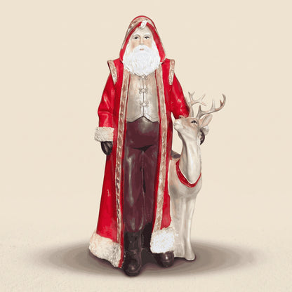 Resin Santa Claus Figurine - 39 cm