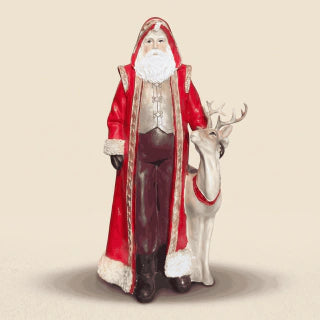 Resin Santa Claus Figurine - 39 cm