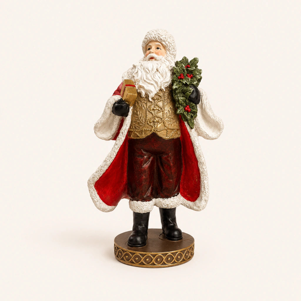 Resin Santa Claus Figurine - 23 cm