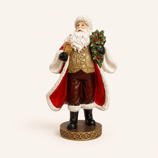 Resin Santa Claus Figurine - 23 cm