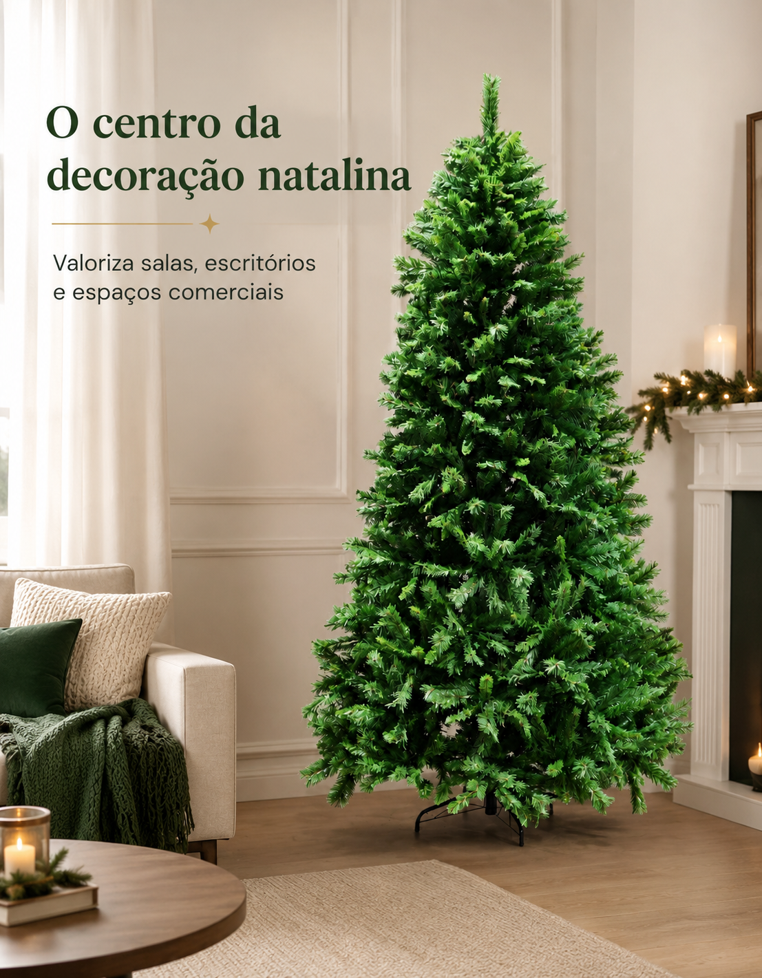 Montreal Traditional Christmas Tree 2.40m 1188 Tips Green