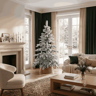 Alps Flocked Snowy Christmas Tree - 150cm - 385 Branches