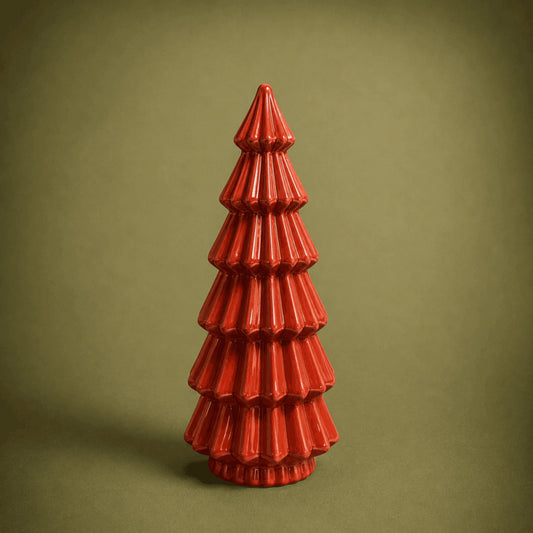 Ceramic Christmas Tree Carmine 17.7cm (Pre-order 2026)