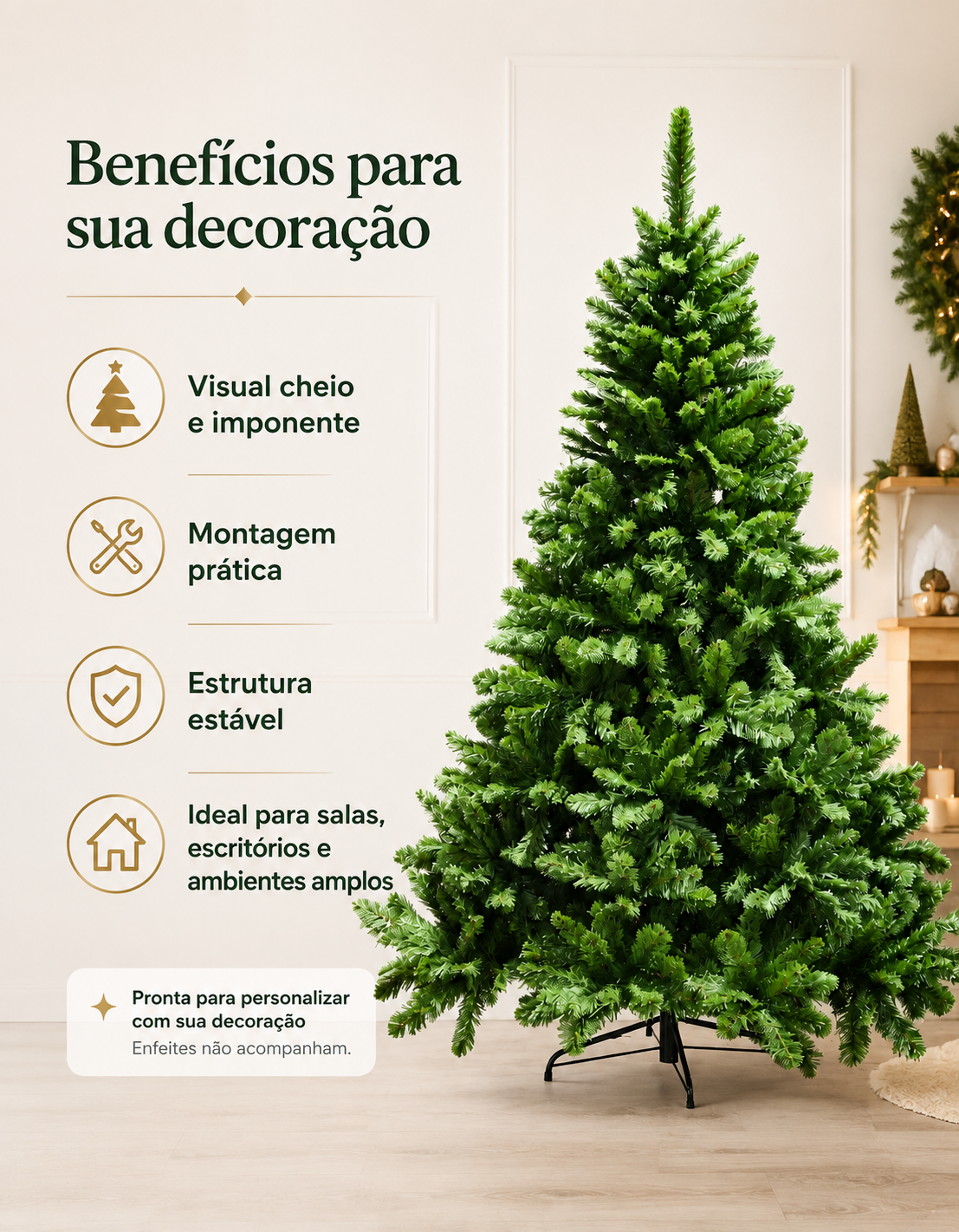 Imperial Traditional Christmas Tree 2.10m 858 Tips Green