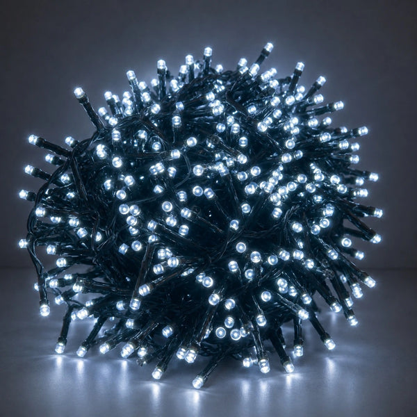 Cool White Strobe String Lights - 20m - 900 LEDs - Dual Voltage