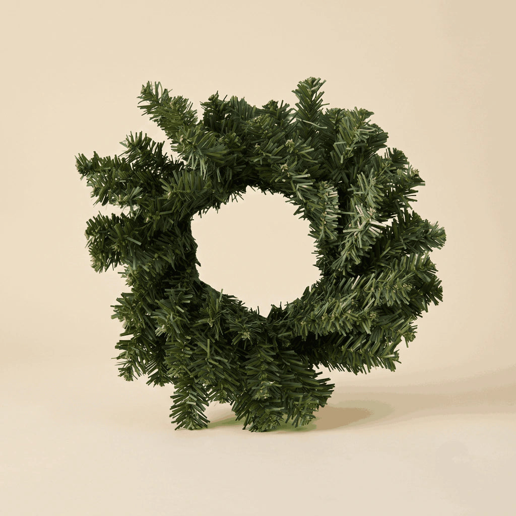 Mini Wired Christmas Wreath 25cm
