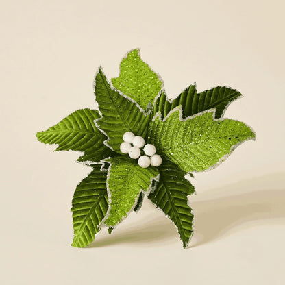 Green Christmas Flower - 33cm - 8 Petals