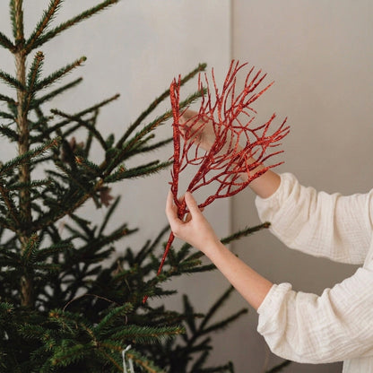 Red Christmas Branch Pick 72 cm