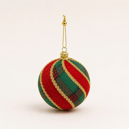Red Velvet Christmas Ball Ornaments 10 cm - Set of 3 (Pre-order 2026)