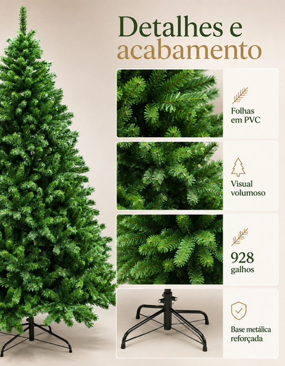 Montreal Traditional Christmas Tree 2.10m 928 Tips Green