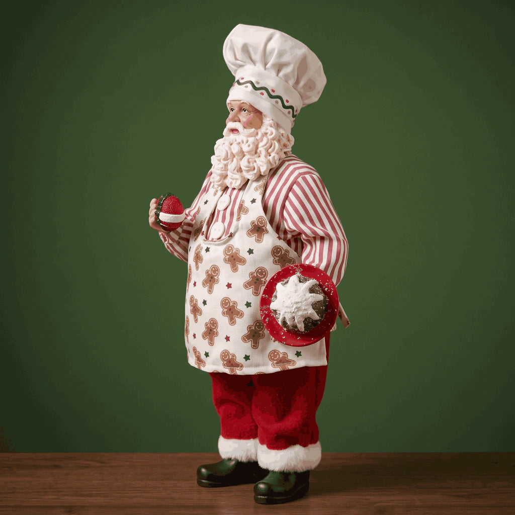 Collectible Chef Santa Claus 30cm