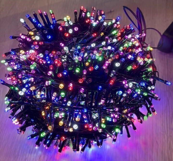 Multicolor New York Strobe String Lights - 50m - 1600 LEDs - Dual Voltage