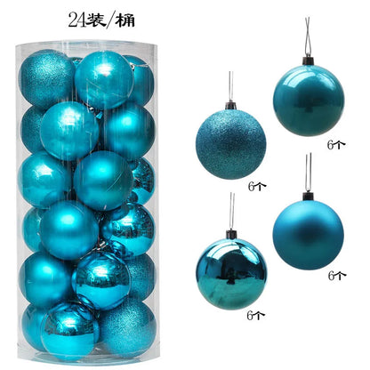 Mini Christmas Ball Ornaments Set - 3 cm, 24 or 36 Pieces