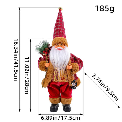 Plush Santa Claus Doll - 30 cm Christmas Figure