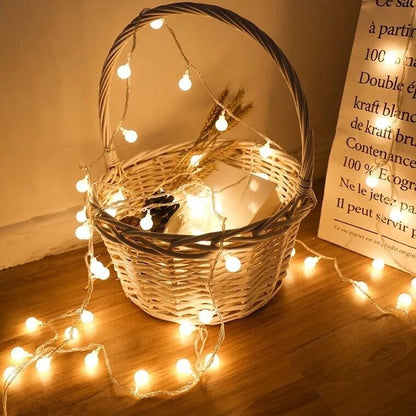 Globe Ball Fairy String Lights - USB or Battery, Indoor & Outdoor