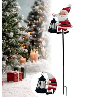 Solar Santa Claus Watering Can Light - Outdoor Christmas Garden Stake