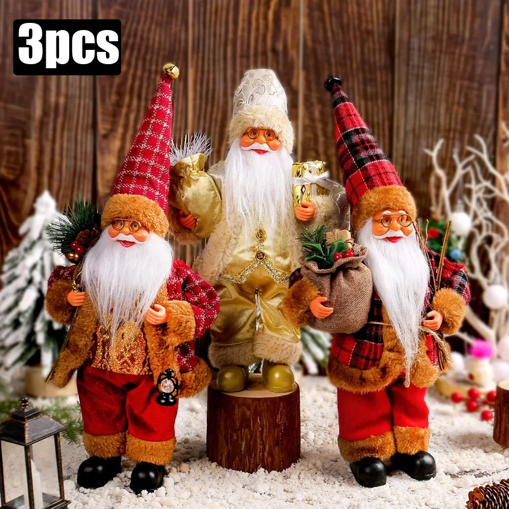 Plush Santa Claus Doll - 30 cm Christmas Figure