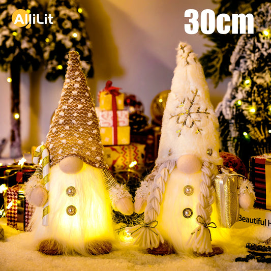 Light-Up Christmas Gnome - 30 cm Faceless Nordic Gnome