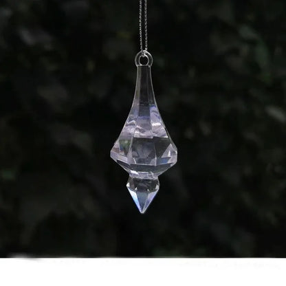 Sparkling Snowflake Hanging Ornaments - Set of 10