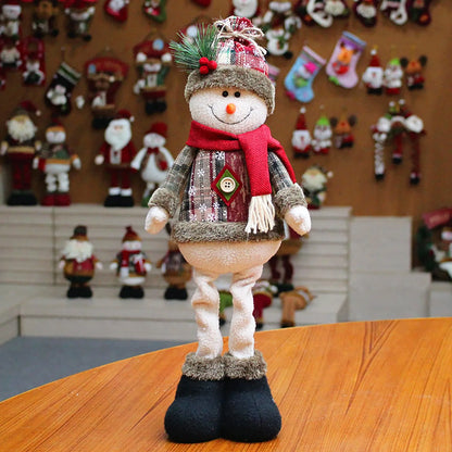 Standing Christmas Dolls - Santa, Reindeer & Snowman