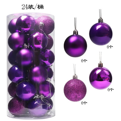 Mini Christmas Ball Ornaments Set - 3 cm, 24 or 36 Pieces