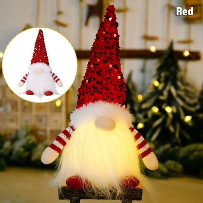 Light-Up Christmas Gnome - 30 cm Faceless Nordic Gnome