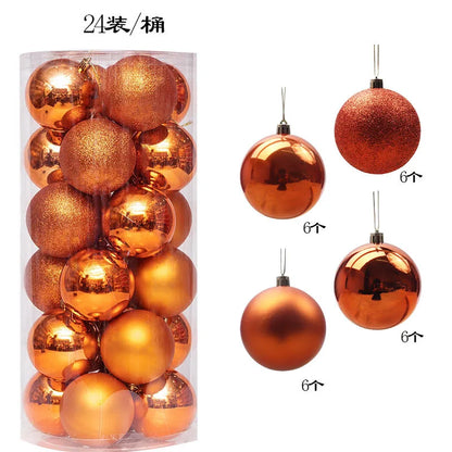 Mini Christmas Ball Ornaments Set - 3 cm, 24 or 36 Pieces