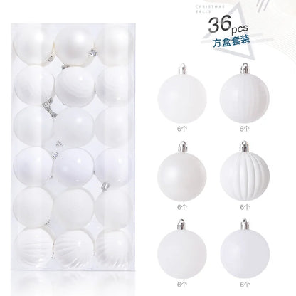 Mini Christmas Ball Ornaments Set - 3 cm, 24 or 36 Pieces