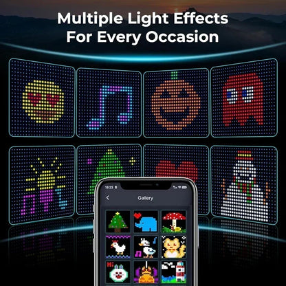 Smart App-Controlled LED Curtain Lights - Music Sync & DIY Designs