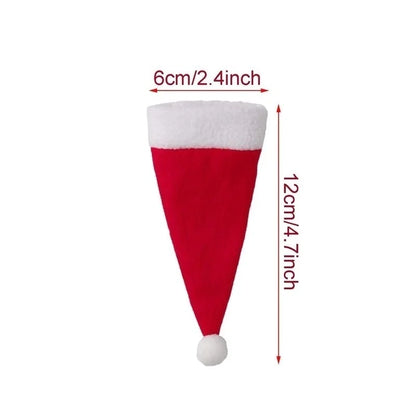 Santa Hat Cutlery Holders - Christmas Table Decor
