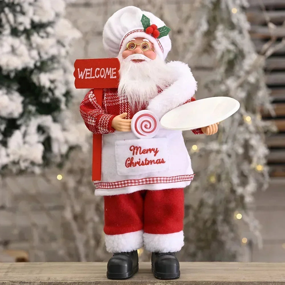 Plush Santa Claus Doll - 30 cm Christmas Figure