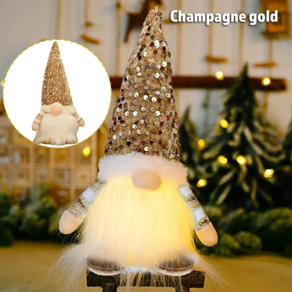 Light-Up Christmas Gnome - 30 cm Faceless Nordic Gnome