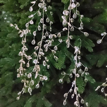 Acrylic Crystal Bead Hanging Ornaments - 35 cm, Set of 5