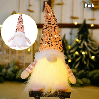 Light-Up Christmas Gnome - 30 cm Faceless Nordic Gnome