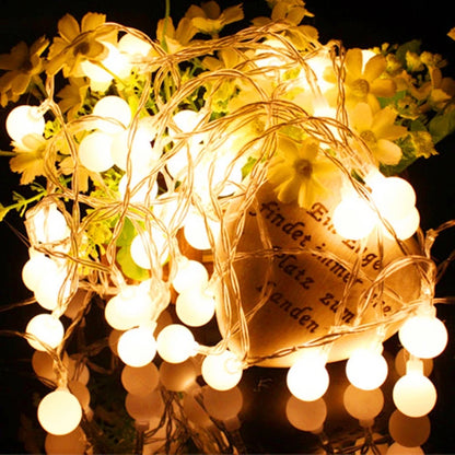 Globe Ball Fairy String Lights - USB or Battery, Indoor & Outdoor