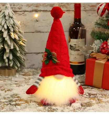 Light-Up Christmas Gnome - 30 cm Faceless Nordic Gnome