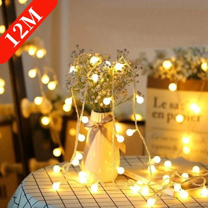 Globe Ball Fairy String Lights - USB or Battery, Indoor & Outdoor