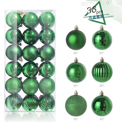 Mini Christmas Ball Ornaments Set - 3 cm, 24 or 36 Pieces