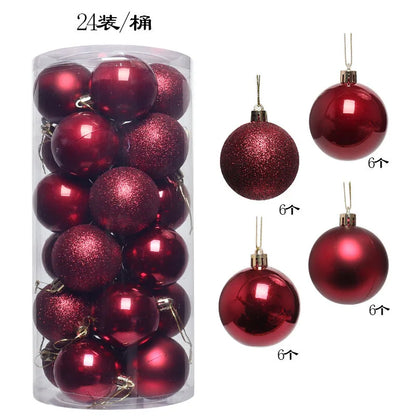 Mini Christmas Ball Ornaments Set - 3 cm, 24 or 36 Pieces