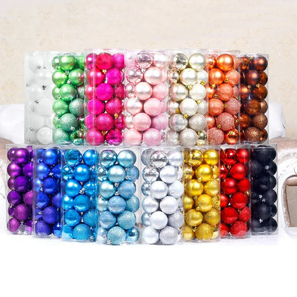 Mini Christmas Ball Ornaments Set - 3 cm, 24 or 36 Pieces